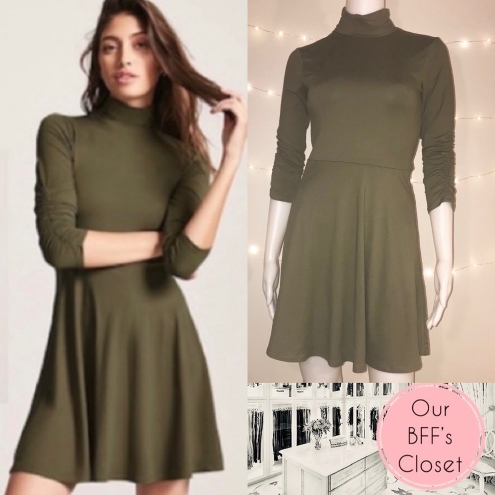 <Forever 21> 3/4 sleeve skater dress